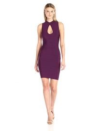 Guess Women s Sleeveless Mirage Lattice Dress purple at Amazon